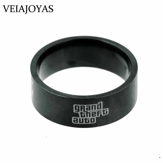 Stainless Steel Ring Game GTA5 Grand Theft Auto V Ring Metal Finger Men
