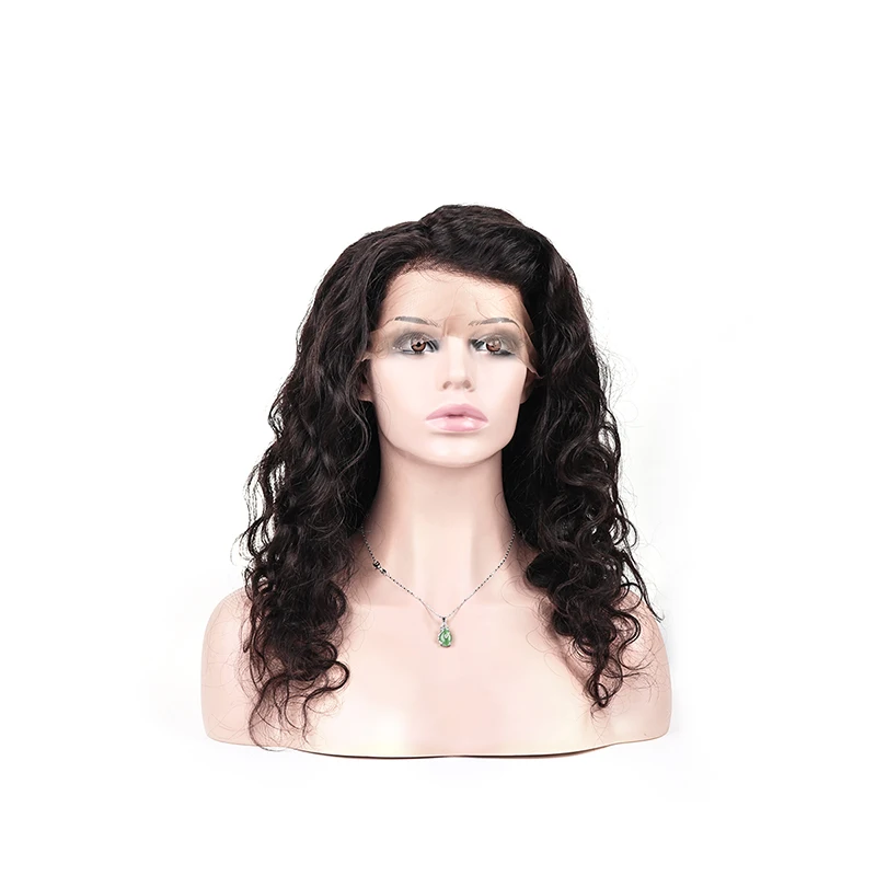 Бразильский 360 кружевной парик их натуральных волос Объемный волнистый парик с предварительно сорванными детскими волосами для женщин tdhair