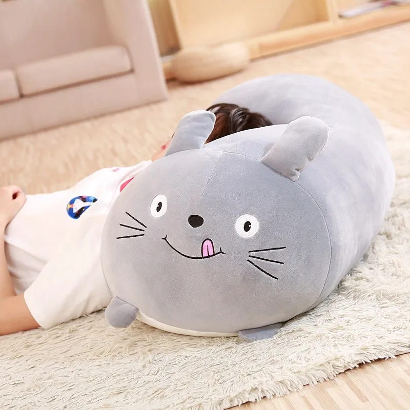 Soft Animal Cartoon Pillow Cushion Cute Fat Dog Cat Totoro Penguin Pig Frog Plush Toy Stuffed Lovely kids Birthyday Gift