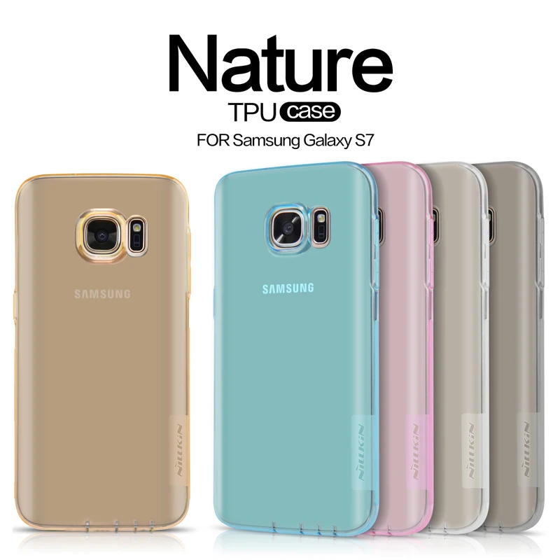  Case for Samsung Galaxy S7 Nillkin Nature TPU Silicone Case Clear Ultra Thin Back Cover for Samsung S7 edge 2016 Phone Cases 