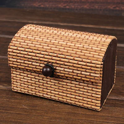 Fashion Ring Necklace Earrings Bamboo Wooden Jewelry Storage Boxes Cosmetic Hot Selling Storage Container