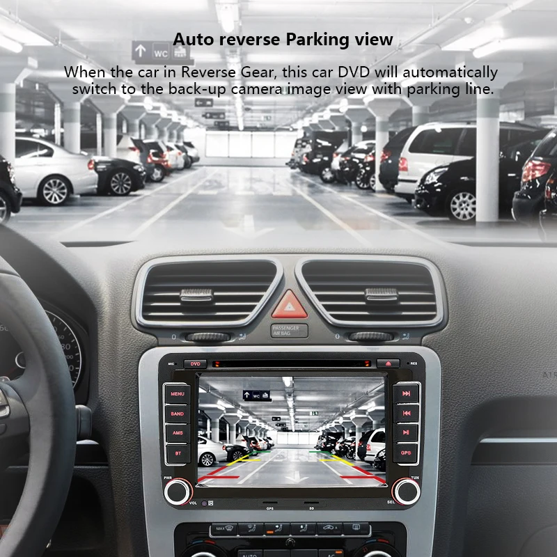 Cheap AWESAFE 2 Din 7 inch Car DVD GPS Radio Player For Volkswagen VW golf 5 6 touran passat B6 B7 sharan JATTA Skoda Seat Autoradio 3