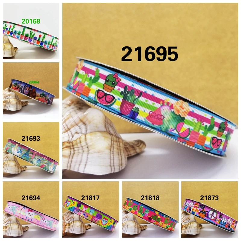

Free shipping 2018 new arrival ribbons Hair Accessories ribbon 10 yards printed grosgrain ribbons 21695