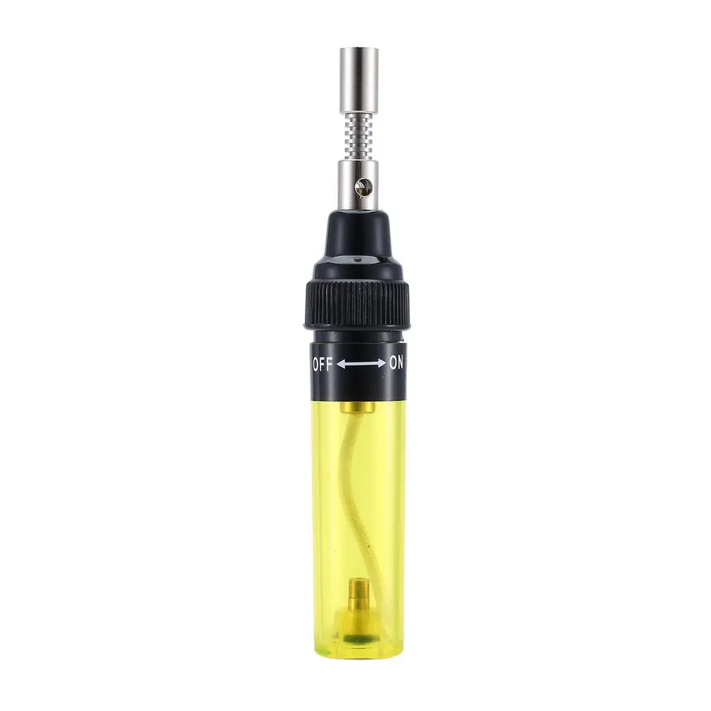 Канифоль для пайки Стенд Пинцет Blow Torch пайки 7 шт. Газовый паяльник Комплект с провода ремонт инструмент распродажа - Цвет: Yellow
