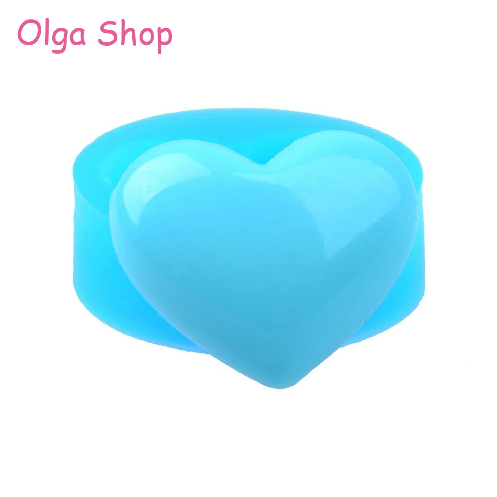 

PYL266 32.3mm Heart Silicone Mold - Fondant, Cake Decorating, Resin Jewelry Making, Candy, Chocolate, Icing, Cookie Biscuit Mold