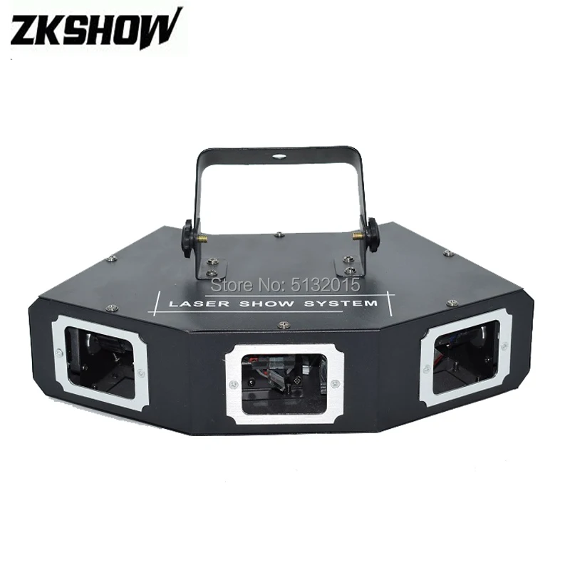 

3 Eyes RGB LED Beam Scan Laser Light Projector Pro Sound Audio Stage DJ Disco Party KTV Lighting Effect Equipment for Event Hire