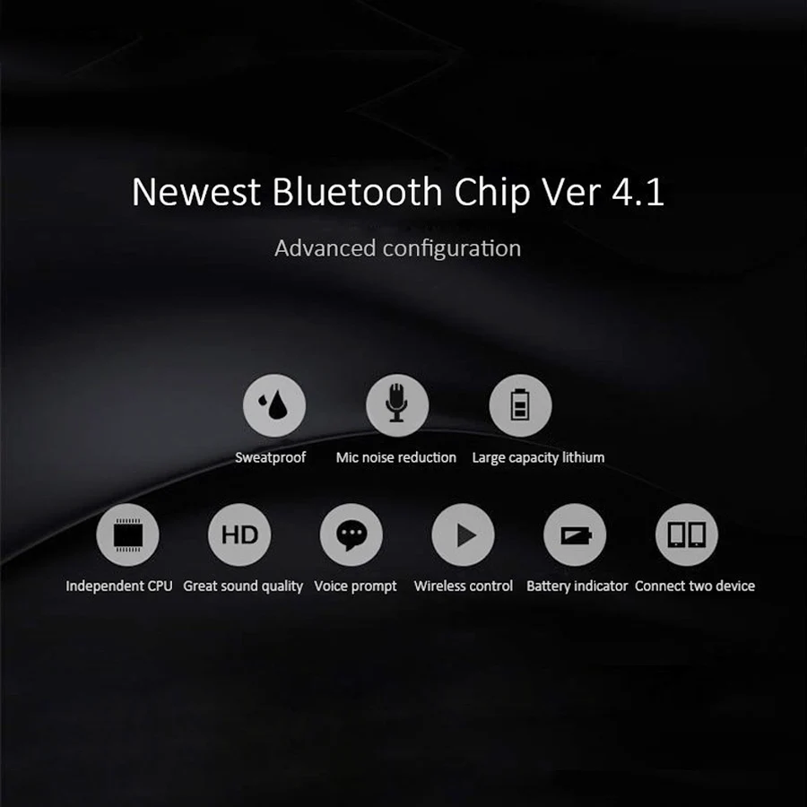 CBAOOO K11 bluetooth headphone wireless bluetooth earphone sport headset waterproof bass with mic for xiaomi iPhone