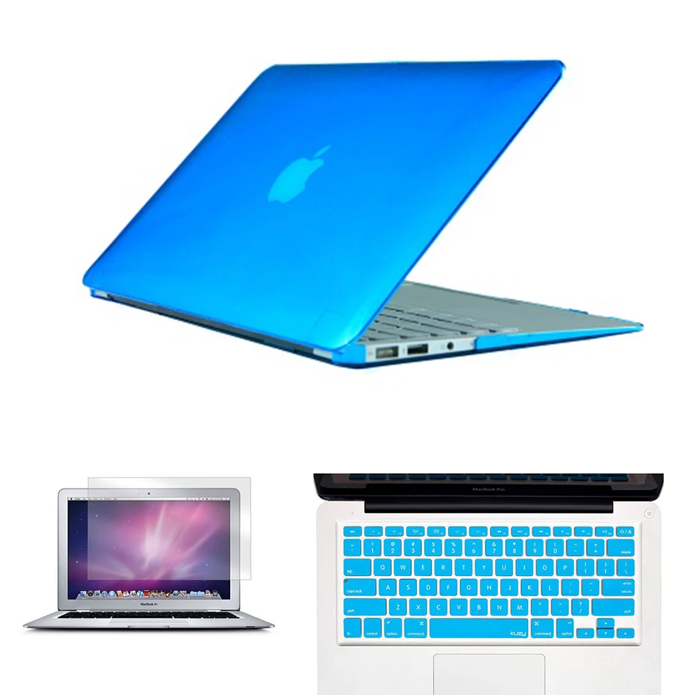 Transparent Crystal/Matte Case For Macbook 13 Air A1370 A1466/11 Air A1370 A1465 Laptop Bag For Mac book 11.6 13.3 inch Cover