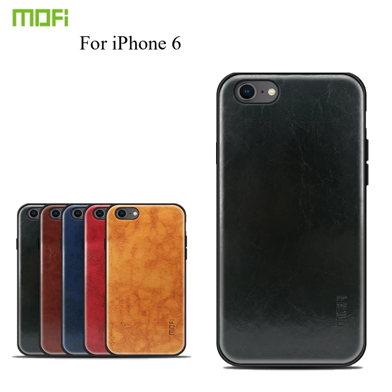 

For iPhone 6 Case MOFi PU Leather + TPU + PC Case For iPhone 6 Cover Phone Cases Full Protection Back Cover