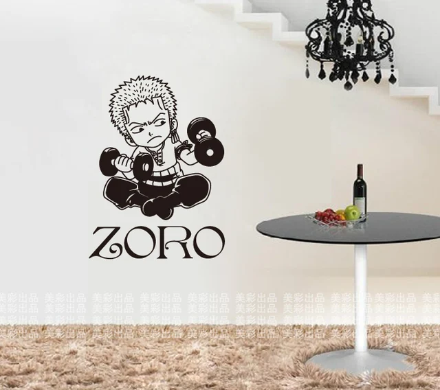 dctal zoro wall sticker one piece car japanese cartoon decal vinyl