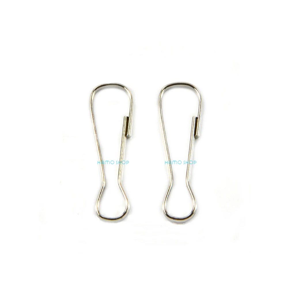 

20pcs 40mm Metal Snap Lanyard Clips Hooks Carabiner Camping Loaded Clasp Keyring Buckle