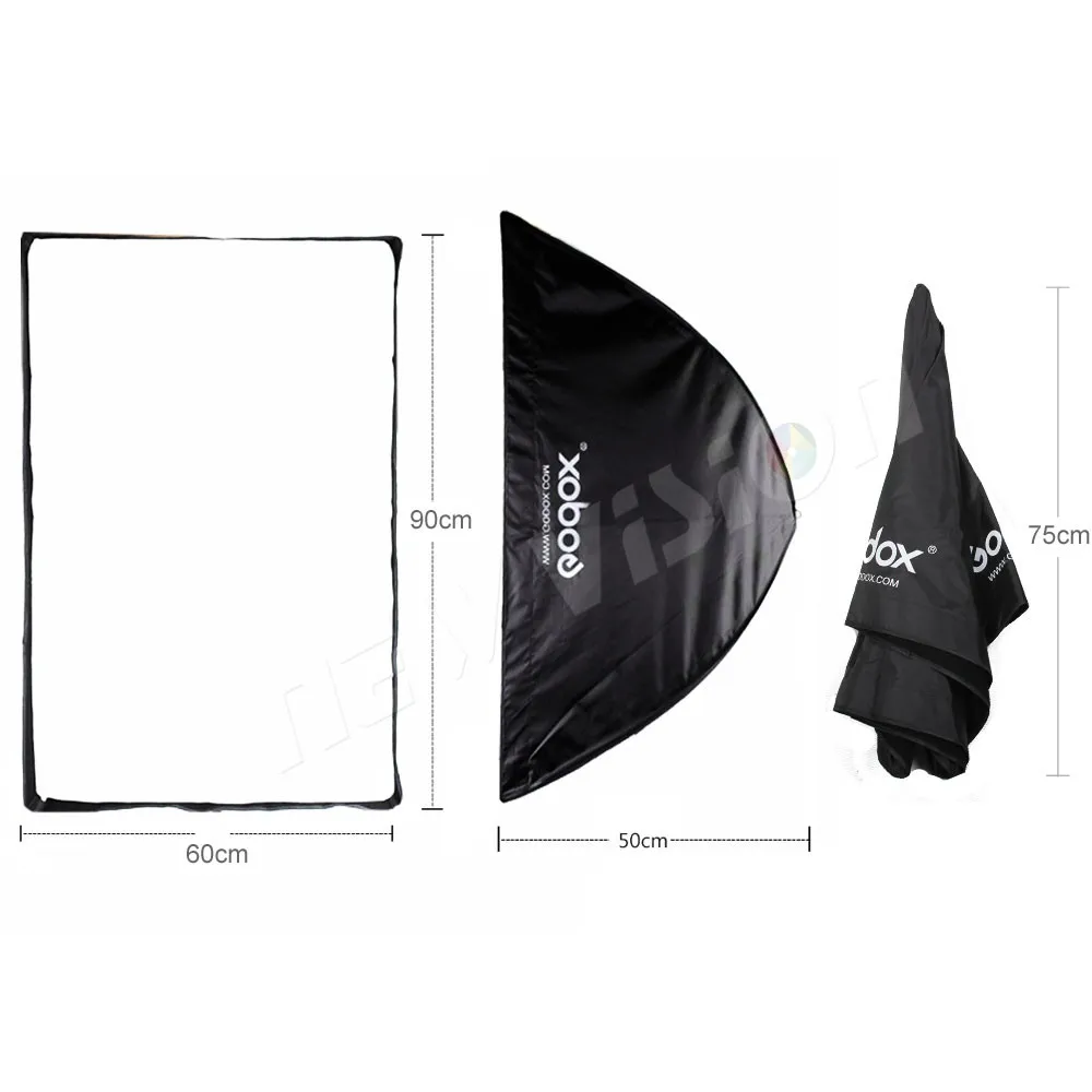 고독스 휴대용 60 * 90cm 24인치 * 35인치 우산형 포토 소프트박스 반사판 (플래시, 스피드라이트, 스튜디오 사진 촬영용)