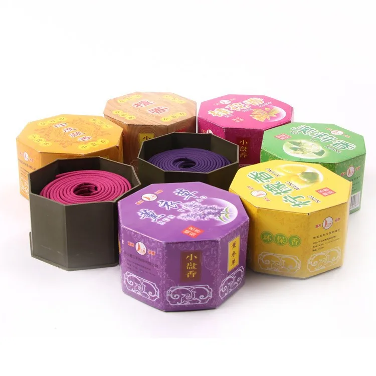 Bathroom interior bedroom toilet odor of Natural Perfume aromatherapy sandalwood coil incense Tibetan incense India 32pcsbox_2