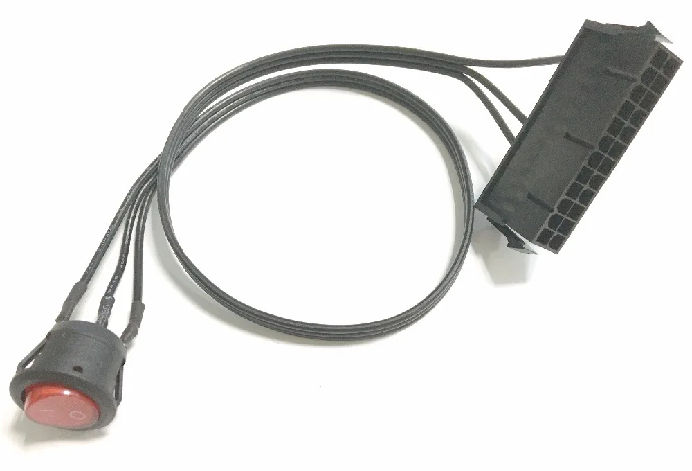 100 قطعة/الوحدة التعدين الطاقة التبديل شعبية عالية الجودة pc 24pin atx/eps الطائر بدء امدادات الطاقة على/قبالة التبديل مع الضوء