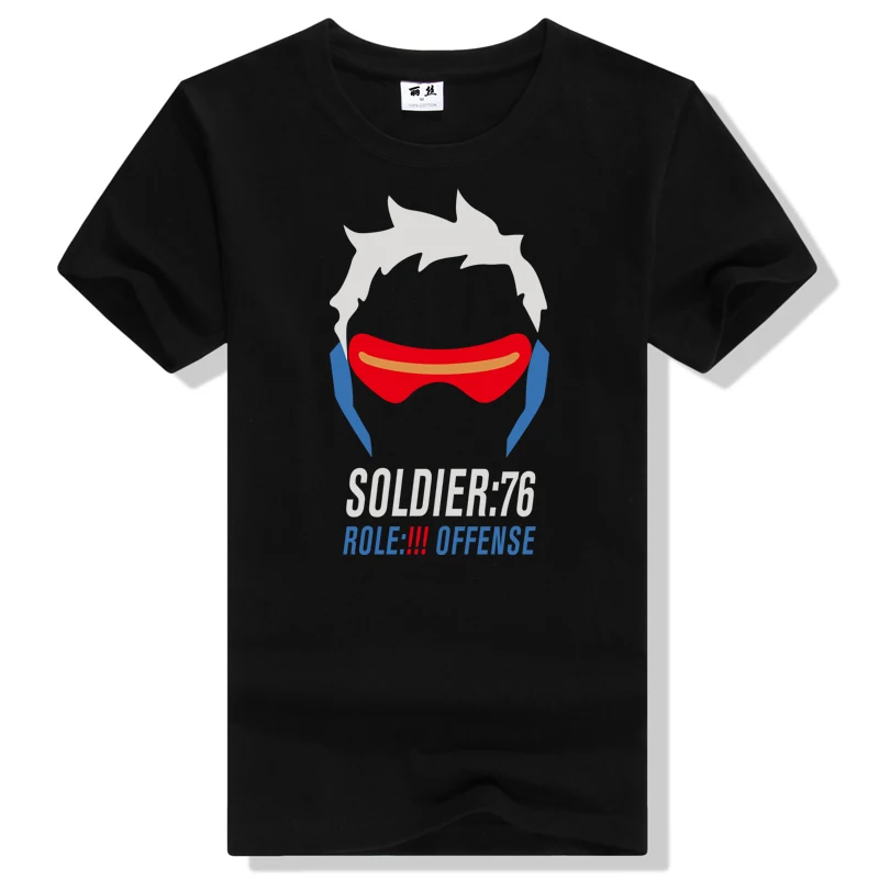 Cool tee shirt game fans men's tee shirt Soldier 76 short sleeve t shirt  ac313