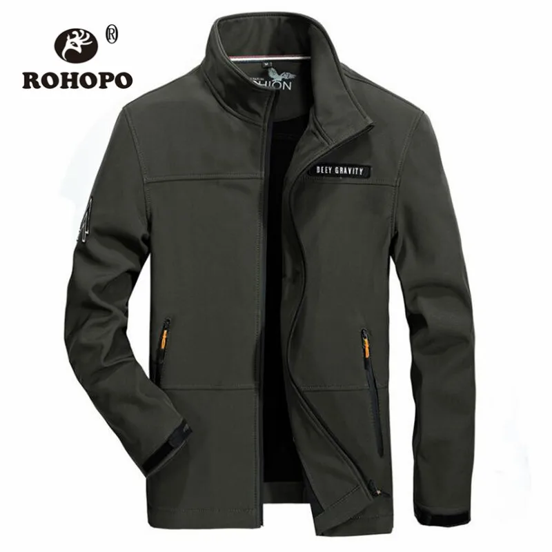Winter Autumn Fleece Casual Jacket Men Mandarin Collar Business Men Leisure Sportswear Straight Warm Thick Windbreaker Overcoat