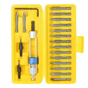 

20Pcs Chrome-Vanadium Steel Screwdriver Drill Bits Allen Wrench Hand Tools Set