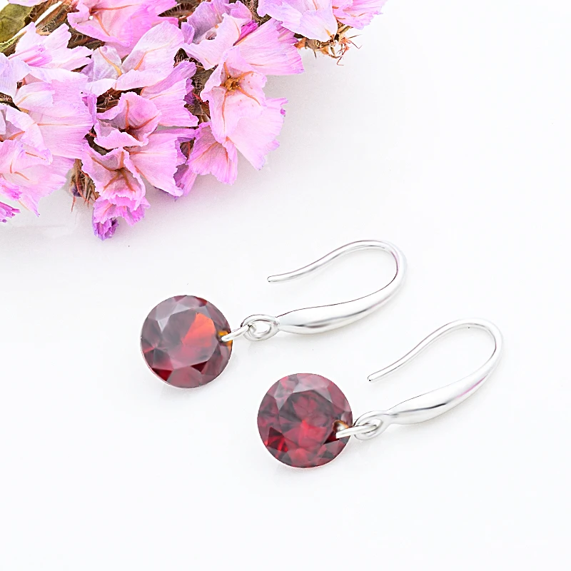 QCOOLJLY Top Sale 7 Colors Zircon Brincos Women Long Silver Color Drop Earings Jewelry Pendientes Wedding Jewelry Accessories