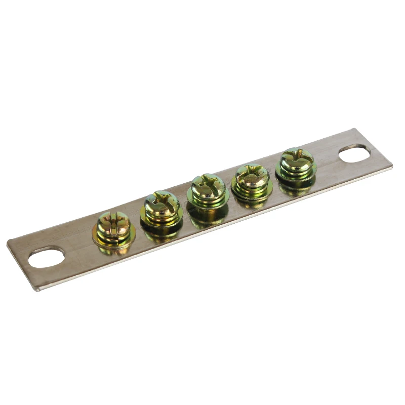

140mm*25mm 5 hole zero line terminal 2*25 thickness of 2mm wire cable terminal block
