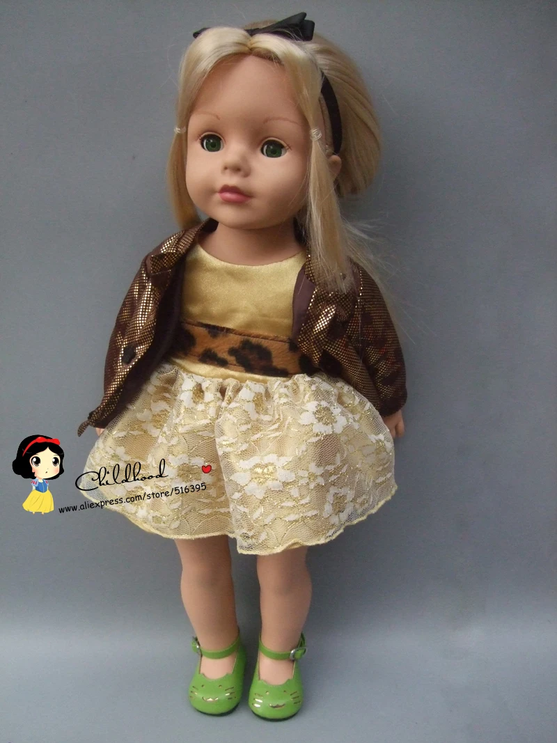 Девочка подарок 18 дюймов 45 см девочка кукла 7 см кукла обувь мини кожаная обувь для ребенка кукла реборн