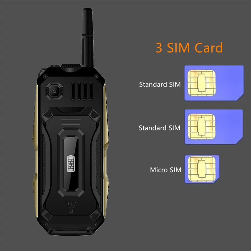 Оригинальный Servo телефон P20 2 4 "четырехдиапазонный 3 sim карты мобильный GPRS ТВ
