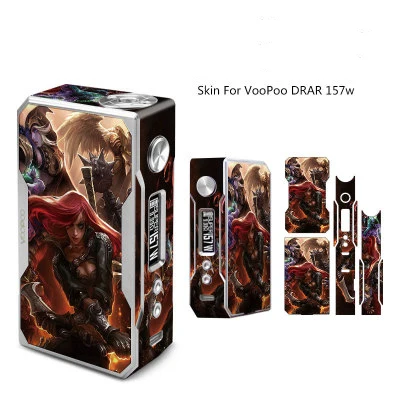 1 шт. наклейка для электронных сигарет s для VOOPOO DRAG TC 157W коробка мод наклейка для обложки кожи 8 видов цветов выбор - Цвет: 038