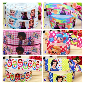 

1.5'' Free shipping princess doc printed grosgrain ribbon hairbow headwear party decoration diy wholesale OEM 38mm S426