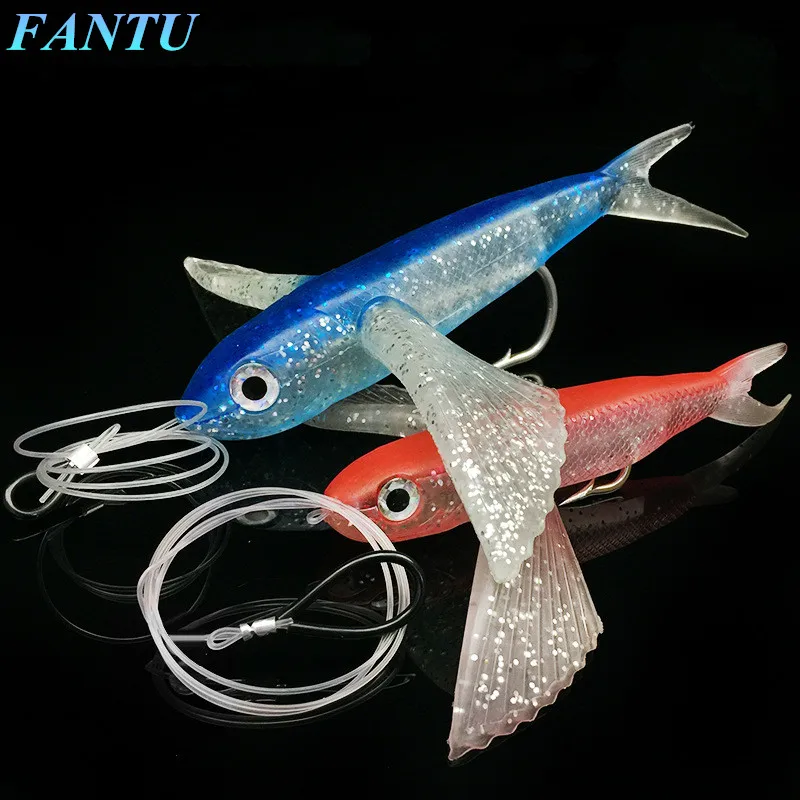 FANTU Sea Fishing Soft Lure Plane Fish With Wire 71g/136g Artificial
