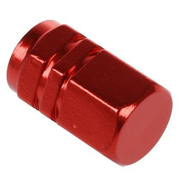 

AUTO New 4 Pcs Hexagon Alloy 7mm Thread Car Tyre Tire Valve Stem Caps Covers Burgundy