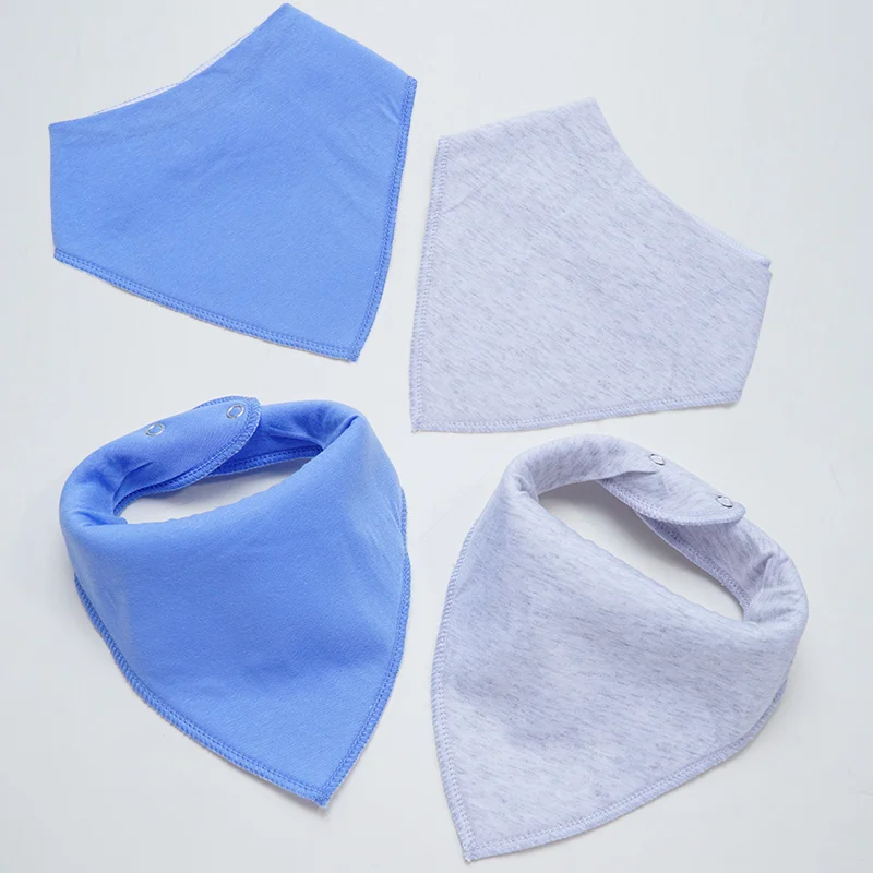 High Quality Baby Cotton Bibs Soft Solid Color Kids Bandana Bibs Newborn Baby Burp Cloths Feeding Scarf Baby Bed Accessories 4