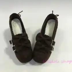 Прелестная обувь принцессы черного цвета в стиле Лолита на высоком каблуке лук замшевые тип обложки сандалии ручной работы Большие