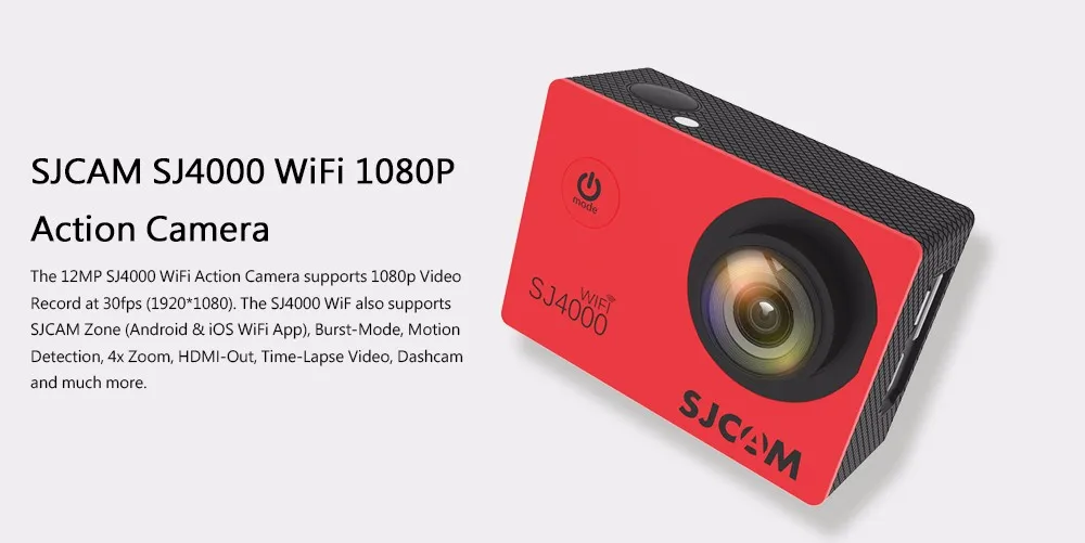 Оригинальная Экшн-камера SJCAM SJ4000 с Wi-Fi, 2,0 дюймов, Спортивная DV с ЖК-экраном, 1080 P, HD, для дайвинга, 30 м, водонепроницаемая, мини, Автомобильный регистратор DVR