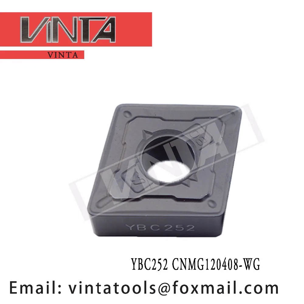 Высокое качество 10 шт./лот YBC252 CNMG120408-WG cnc карбида обращаясь вставками