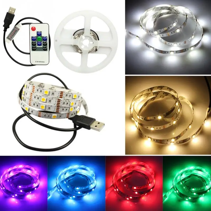 1m Usb Supply Led Strip Tape Tv Background Lighting Diy 1m Usb Supply Led Strip Tape Tv Background Lighting Diy Decorative Lamp Camping Lights Bicycle Festival In Holiday From
