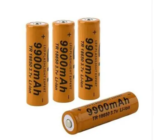 4 шт. 18650 Батарея 3,7 в 9900 мАч литий-ионная аккумуляторная батарея 18650 батарея+ 1 шт. 18650 интеллектуальное зарядное устройство
