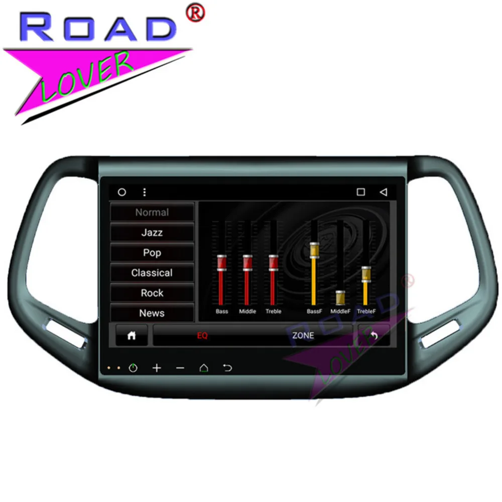 Cheap Roadlover Android 8.1 Car Multimedia Radio Player For Jeep Compass 2016 Stereo GPS Navigation Automagnitol Double Din MP3 NO DVD 2