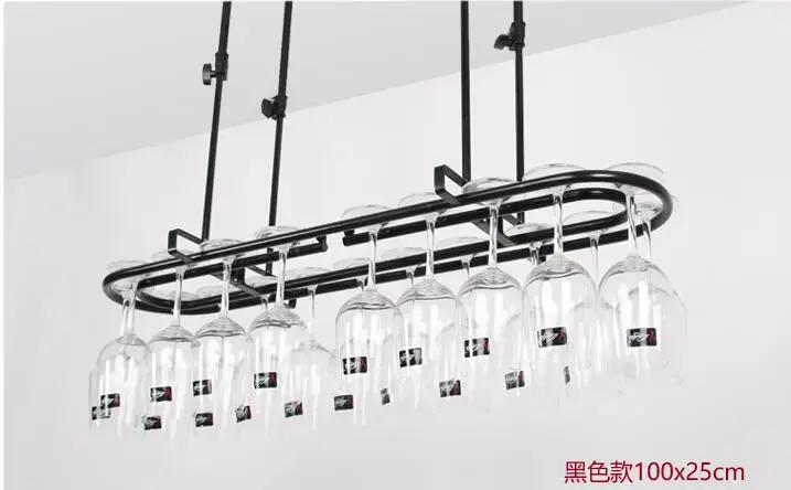 Hanging glass frame. Red wine beverage holder. Hangs goblet