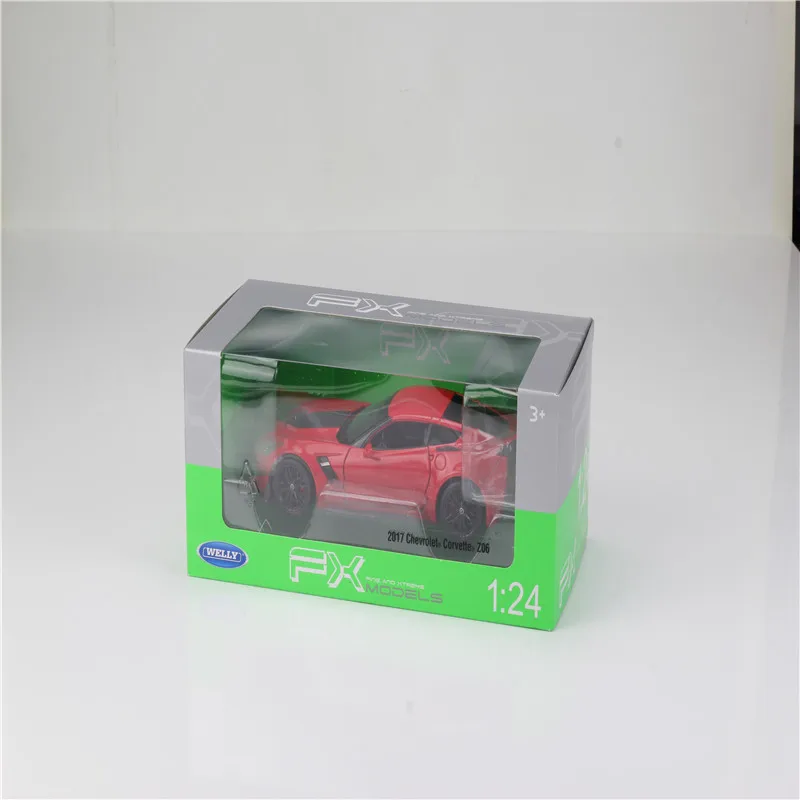 WELLY 1:24 Масштаб литья под давлением Металл Chevrolet Corvette Z06 имитационная модель автомобиля классический сплав автомобиль игрушки для мальчиков Коллекция подарков