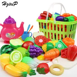 Hzirip 26 шт./компл. фрукты и овощи Резка игрушки Красочные Пластик раннего развития и игрушка образование Пластик хобби для подарков