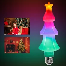 Flame Lamp E27 3D LED Christmas Tree Lights E26 LED Lights Decoration Colorful Flickering Flame Effect Bulb 220V LED Fire Bulb