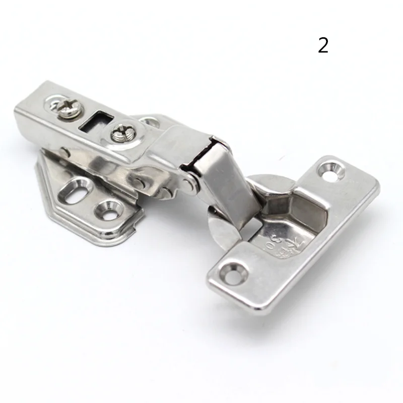 

4 Pcs Stainless Steel Soft Slow Close Cabinet Door Hinges Hydraulic Hinges Damper Buffer --M25