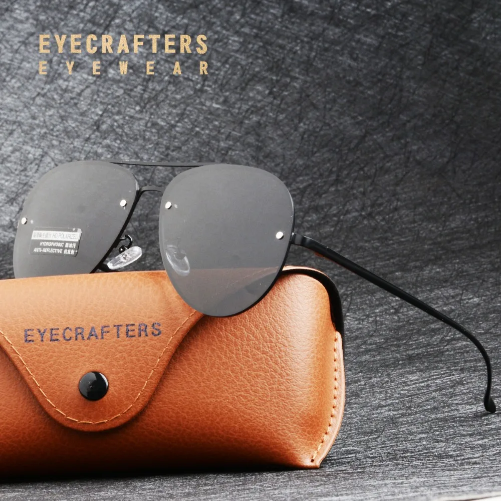 Роскошные поляризованные солнцезащитные очки пилота для мужчин, винтажные классические мужские солнцезащитные очки с зеркальным покрытием для вождения, черные мужские солнцезащитные очки gafas de sol UV400