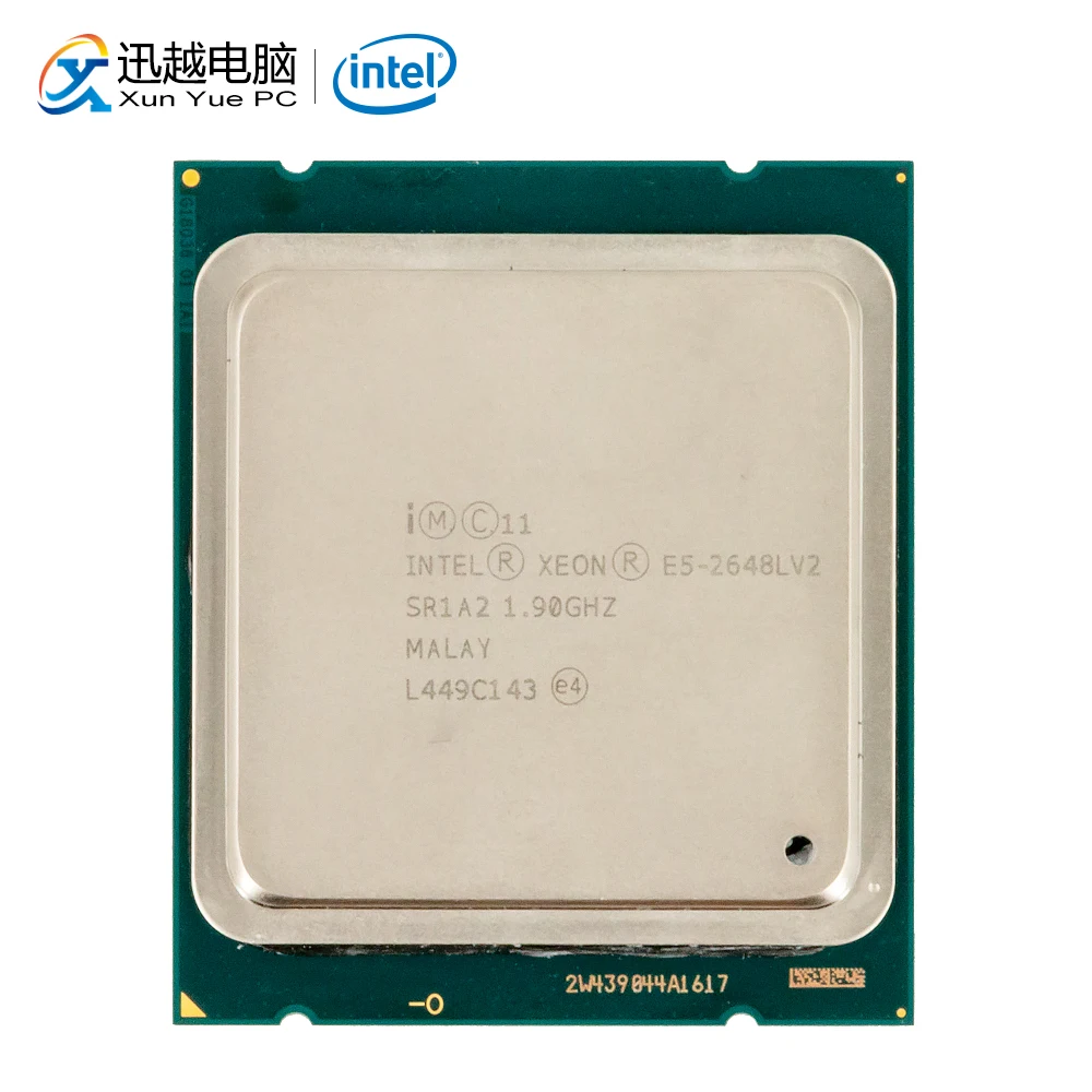 Процессор Intel Xeon E5-2648L V2 для настольных ПК 2648L V2 десять ядер 1,9 ГГц 25 Мб кэш L3 LGA 2011 серверный используемый ЦП