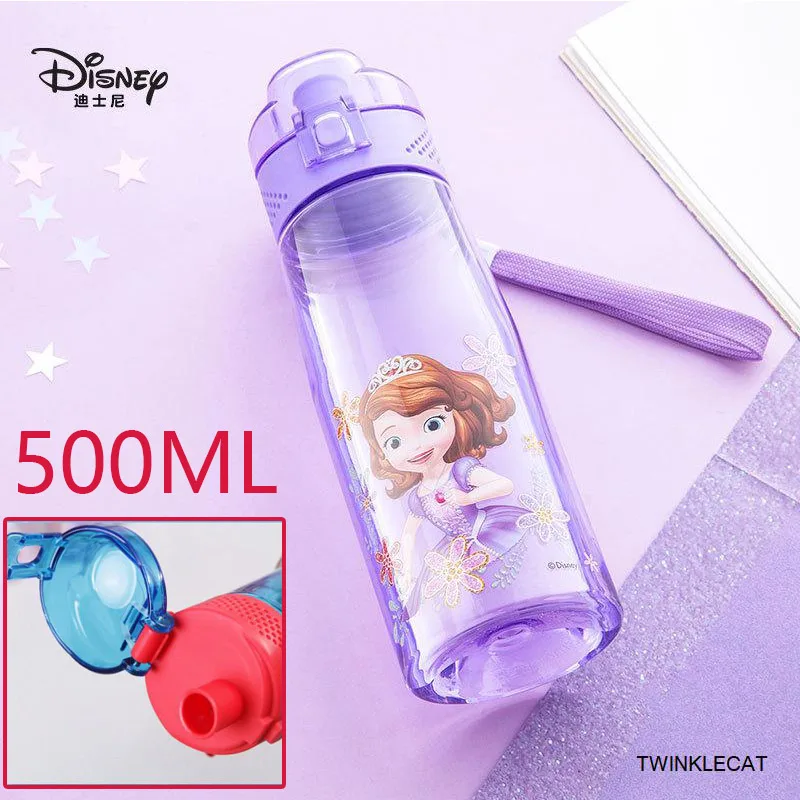 sofi 500ml Детская Бутылочка для воды, Тритан, без бисфенола, русская, испанская, детская чашка, Микки, Минни, бутылочка для кормления, соломинка, чашка для воды, 450-500 мл - Цвет: sofi 500ml