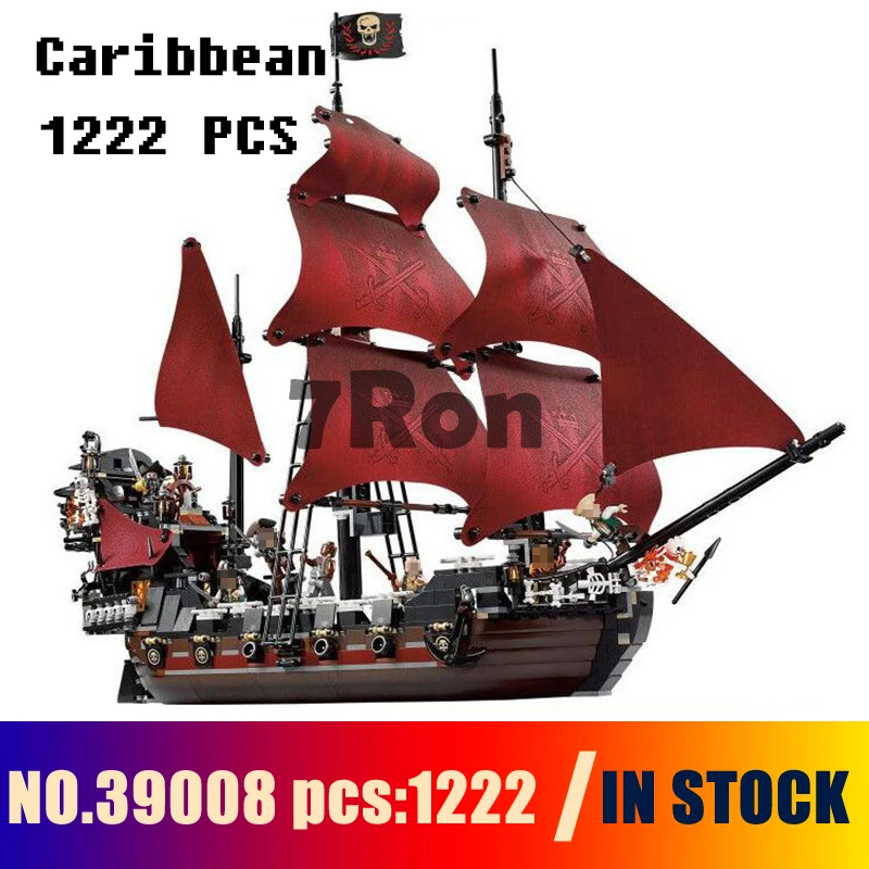 

Compatible with lego 4195 Models building toy 39008 1222pcs Queen Anne's Revenge Pirates Of Caribbean Building Blocks & hobbies