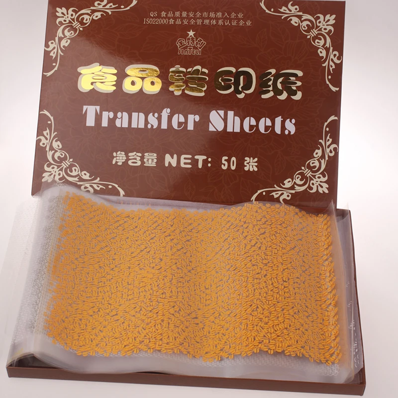 

(50pcs/set) In Different Design Mix Editable Cake Topper Maker Love Chocolate Transfer sheet