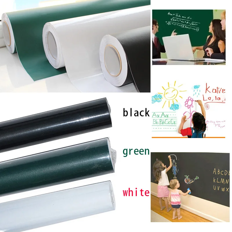 Günstig 60x200 cm Kreide Bord Tafelaufkleber Abnehmbare Vinyl Ziehen Dekor Wandtattoo Kunst Tafel Wandaufkleber Für Kinder zimmer