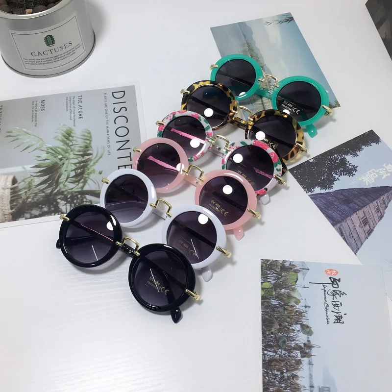 

New type of sunglasses for children children sunglasses baby glasses round frame metal sunglasses sunshade for boys and girls Ko