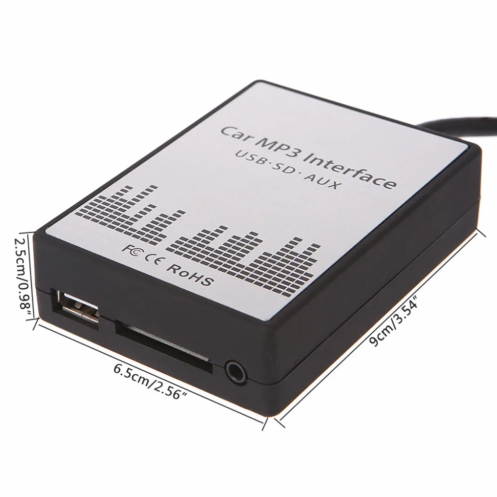 Горячая USB SD AUX Автомобильный MP3 музыкальный радио цифровой cd-чейнджер адаптер для Renault 8pin Clio Avantime мастер модус Дейтон интерфейс