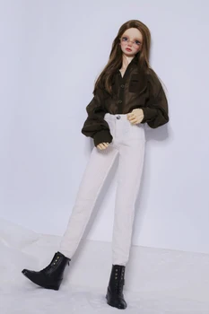 

BJD doll clothes for 1/3 1/4 1/6 MSD Uncle size corduroy striped pants in 2 colors doll accessories